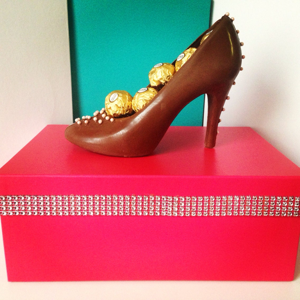 Milk Chocolate Edible Shoe Gift Box by LoveCoutureCandy on Etsy