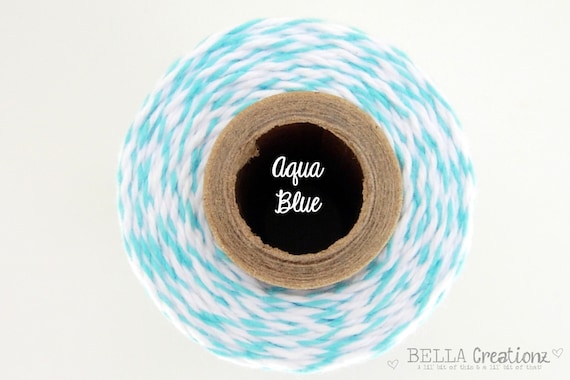 SALE - Aqua Blue Bakers Twine  by Timeless Twine