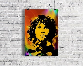 Items Similar To Break On Through Jim Morrison Original Painting On Etsy