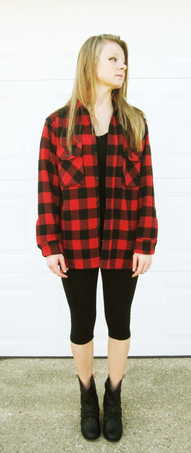 red and black lumberjack shirts