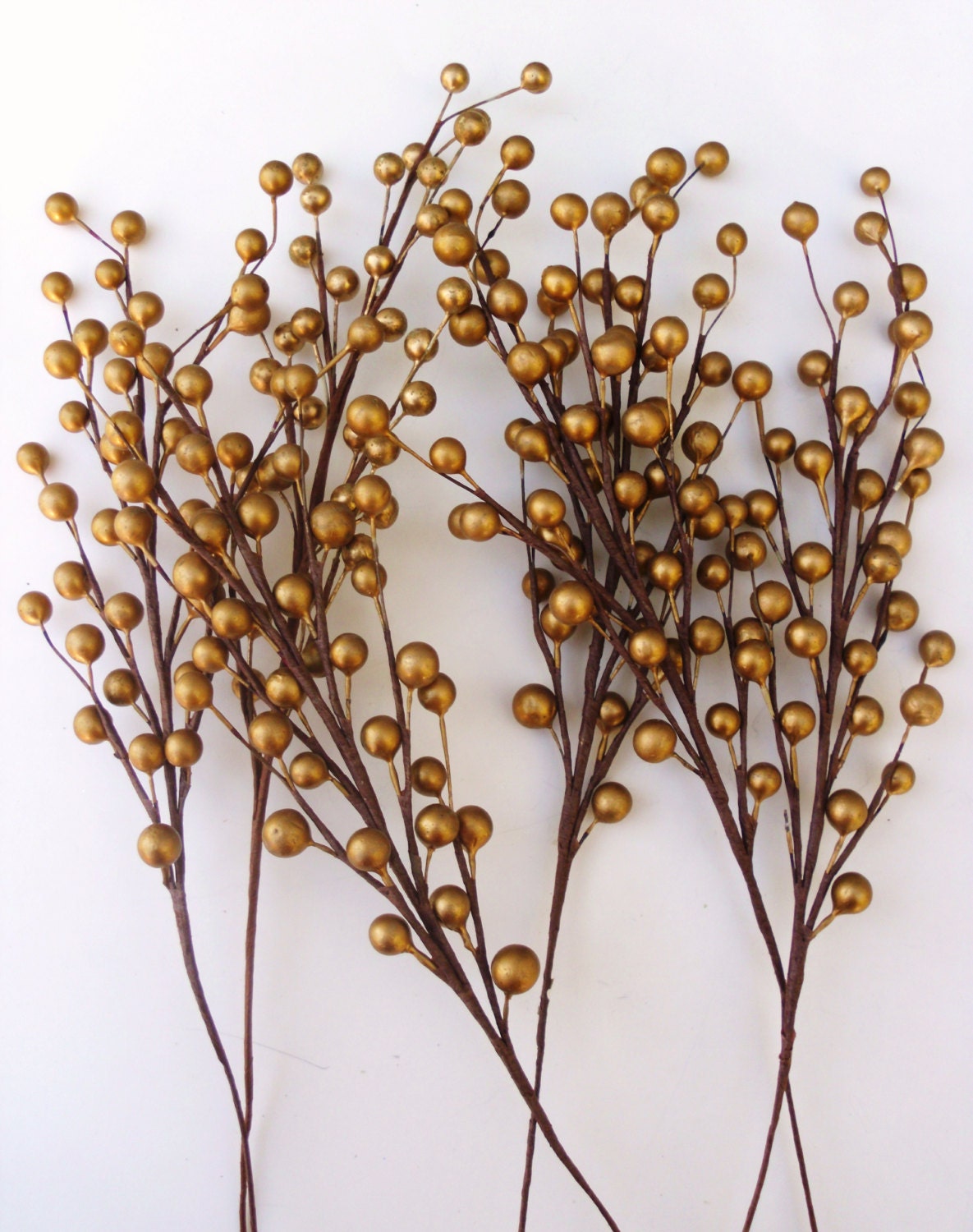 items similar to set of 6 christmas gold berry pick cf2013 items similar to set of 6 christmas gold berry pick cf2013