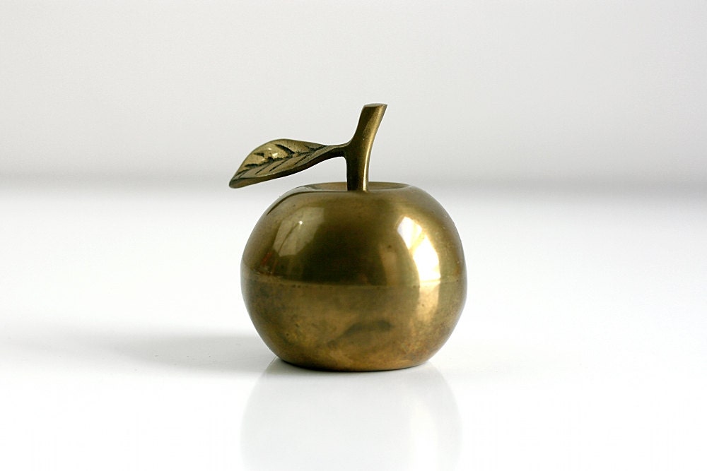 Vintage Brass Apple Bell by WiseApple on Etsy