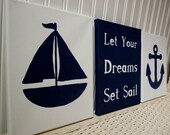 Items similar to Nautical Anchor Canvas Painting on Etsy