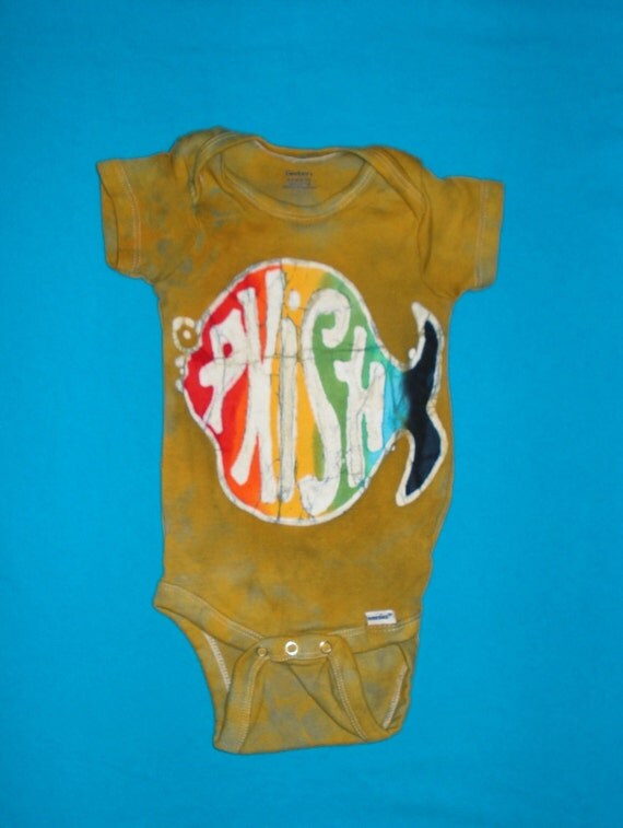 Phish Baby Onesie Tee Shirt Phans Kids Batik Phish Baby Onesie Tee Shirt Phans Kids Batik