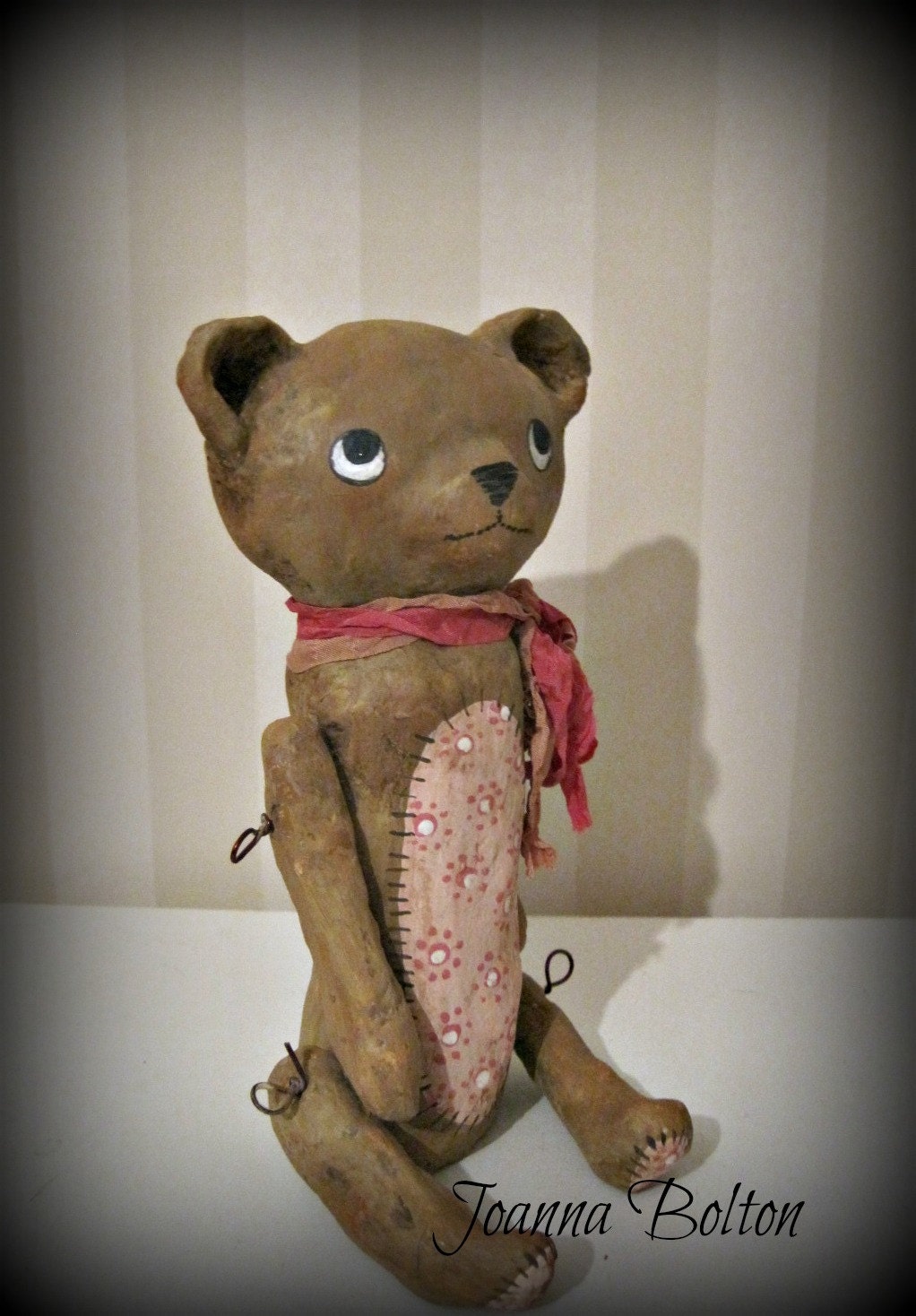 paper mache teddy bear