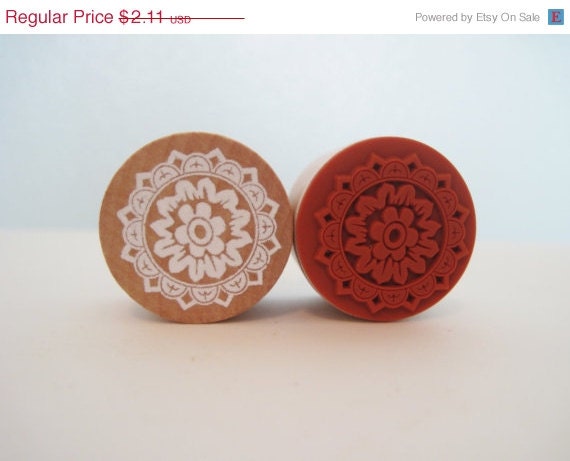 20% off SALE Vintage Lace Doilies Round Rubber Stamp style 5 Il_570xn