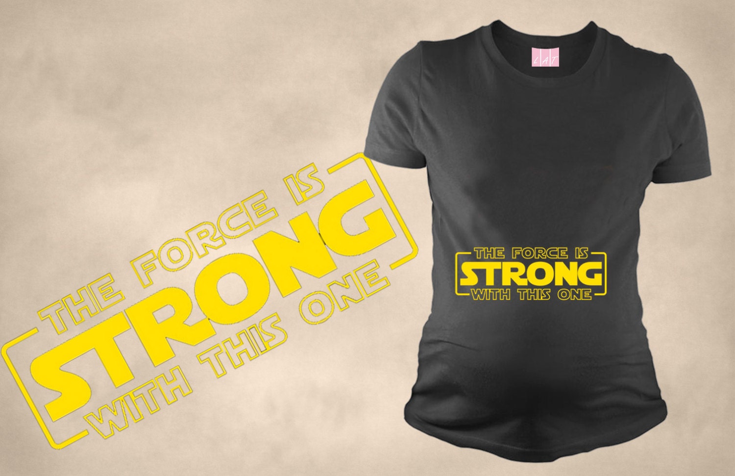 the force is strong with this one maternity shirt