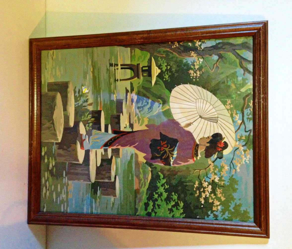 RESERVED for JP vintage paint by number by forrestinavintage