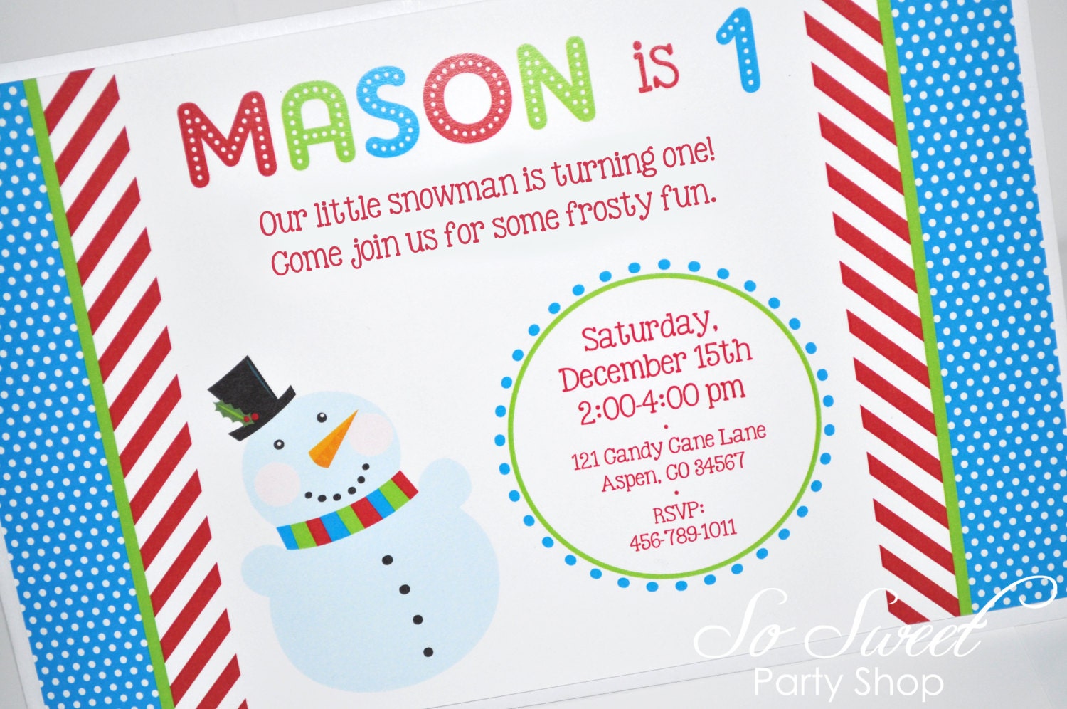 10 Snowman Birthday Invitations - Winter Onederland Birthday Party Decorations - Christmas Party Invitations Il_570xn