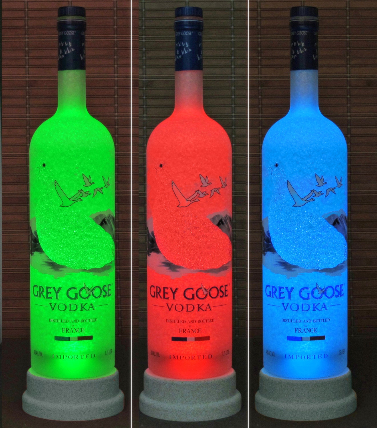 Grey Goose Vodka Big 1.75 Liter LED Bottle by BodaciousBottles