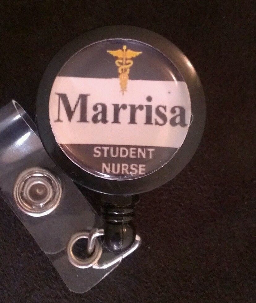 Personalized Nursing Student Retractable Badge by ImagesNmore