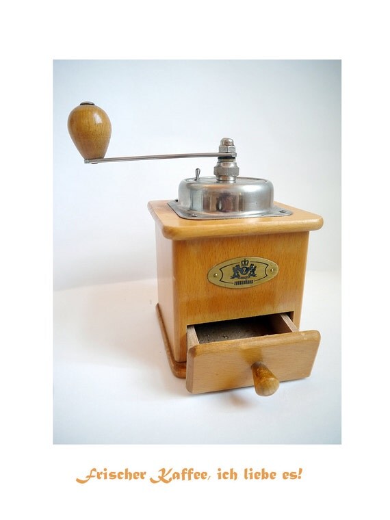 Vintage Coffee Grinder German Zassenhaus functional by Berlinattic