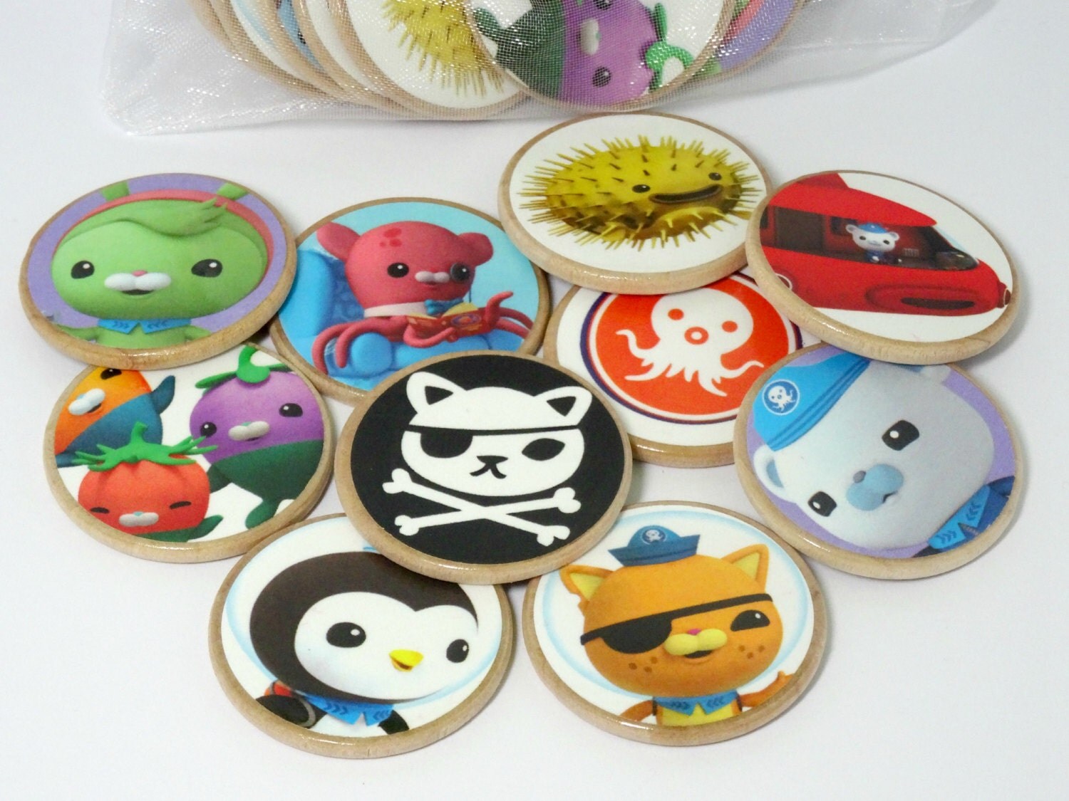 Octonauts wooden memory match game Octonauts by littlemasterpeaces