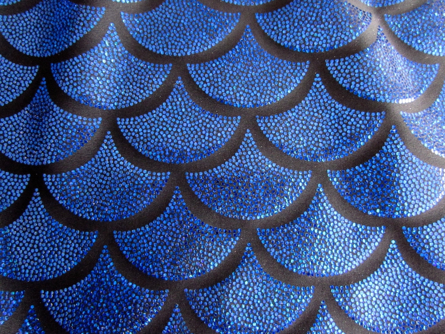 Mermaid Scale Spandex Fabric Fish Scale Print Sold By The Yard