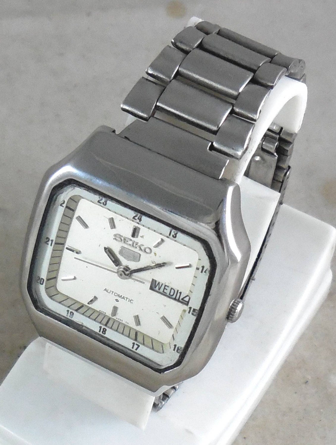 Original Vintage Seiko 5 Automatic 17J Japan 6309 5750 Running