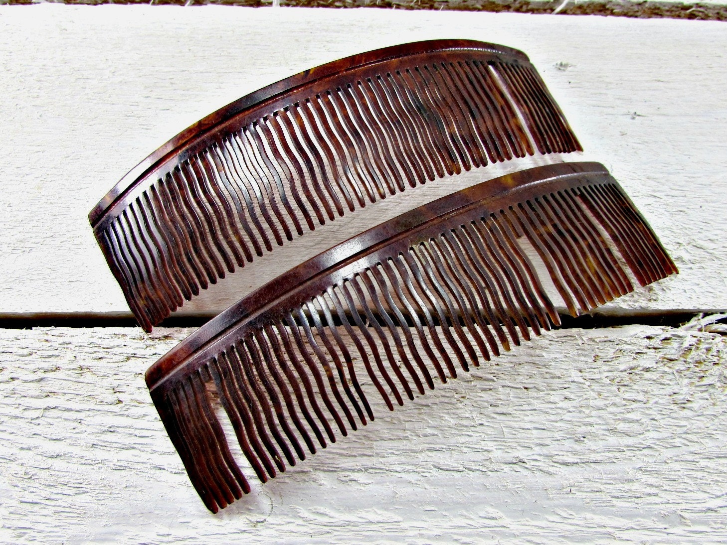 Antique Victorian Edwardian Hair Comb Set By RedGarnetVintage