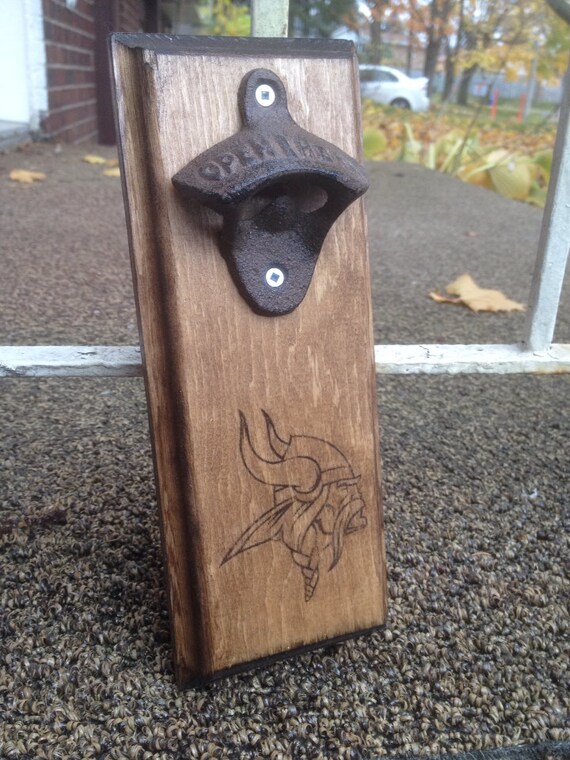 Wall Mount Rustic Bottle Opener Minnesota By Grubbyguitars