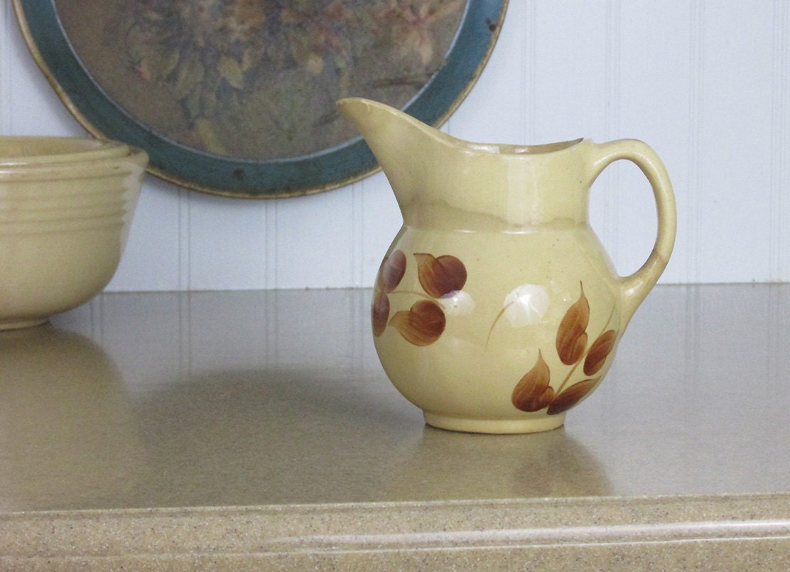 Watt Pottery Autumn Foliage Pitcher