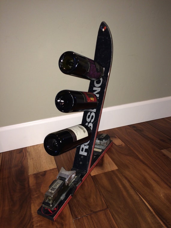 Ski Wine Rack 3 Bottles