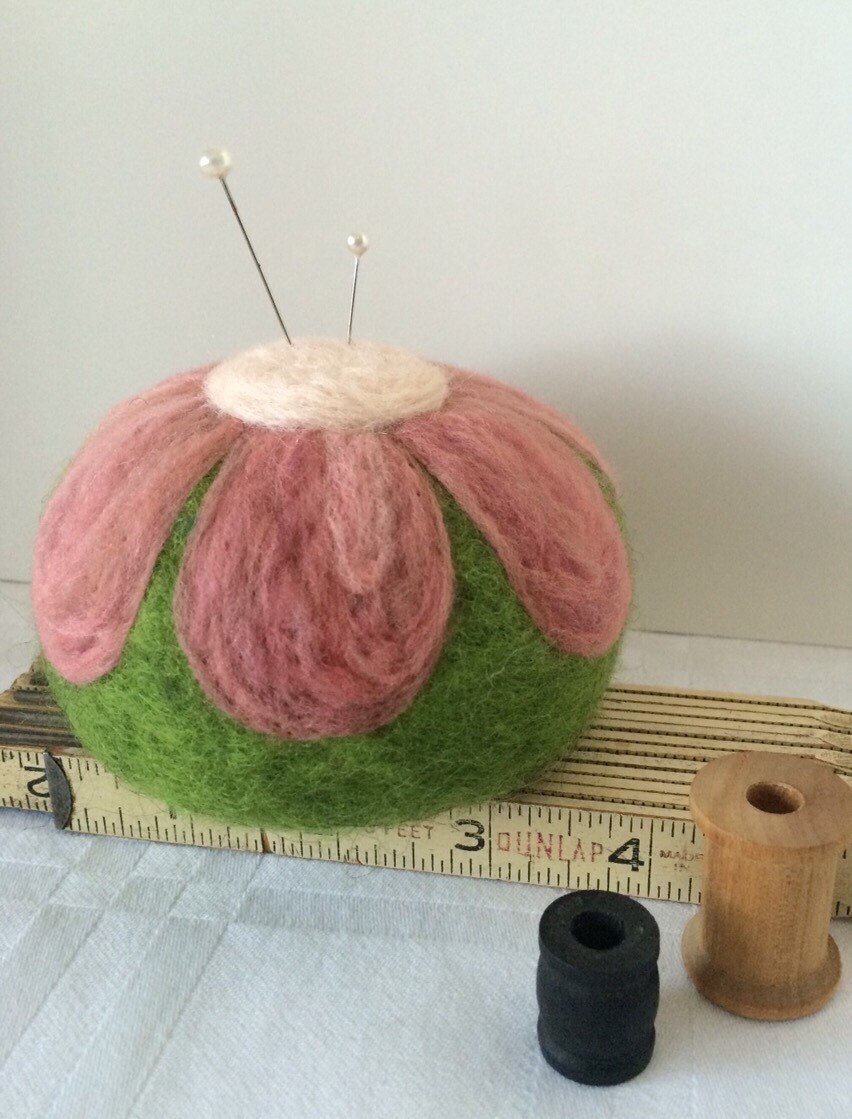 Ultimate Wool Felted Pin Cushion For Quilters Sewers