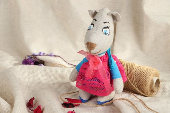 Soft toy by Naturalcottontoys on Etsy
