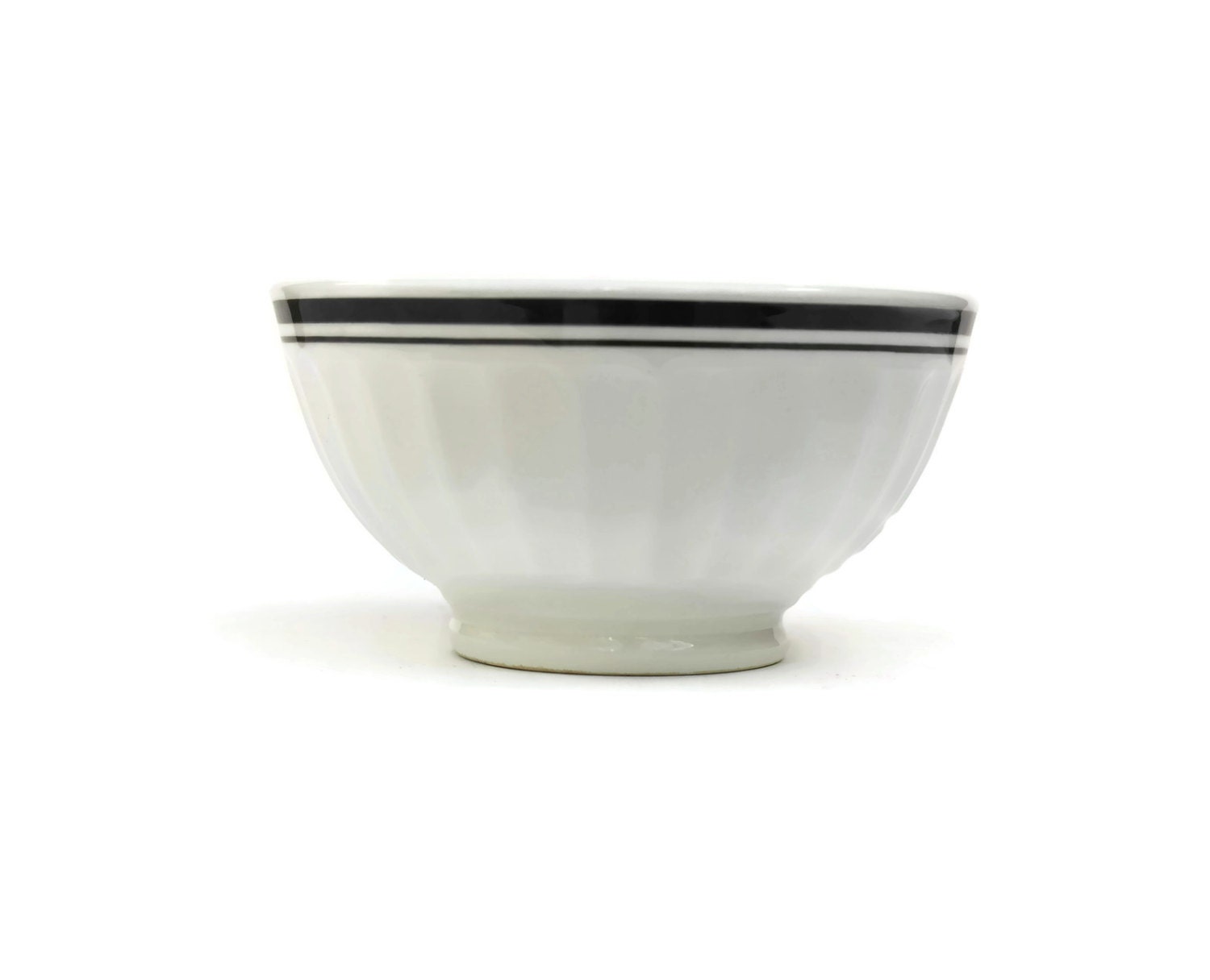 Antique French Cafe Au Lait Bowls French White By LeBonheurDuJour