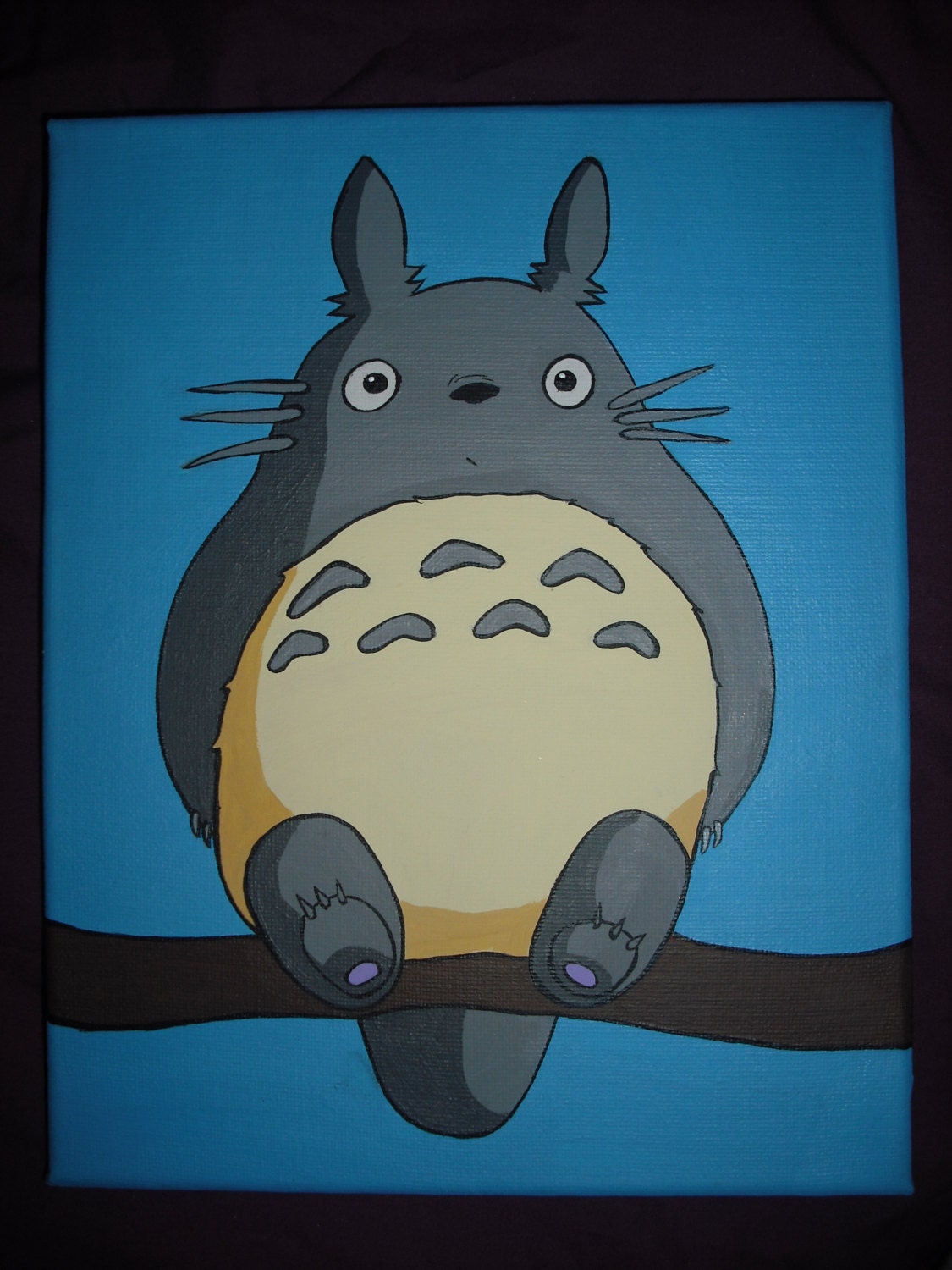 My Neighbour Totoro Acrylic Painting On Canvas