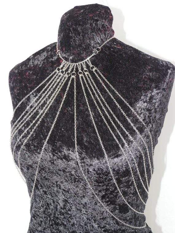 Silver Body Chain Necklace