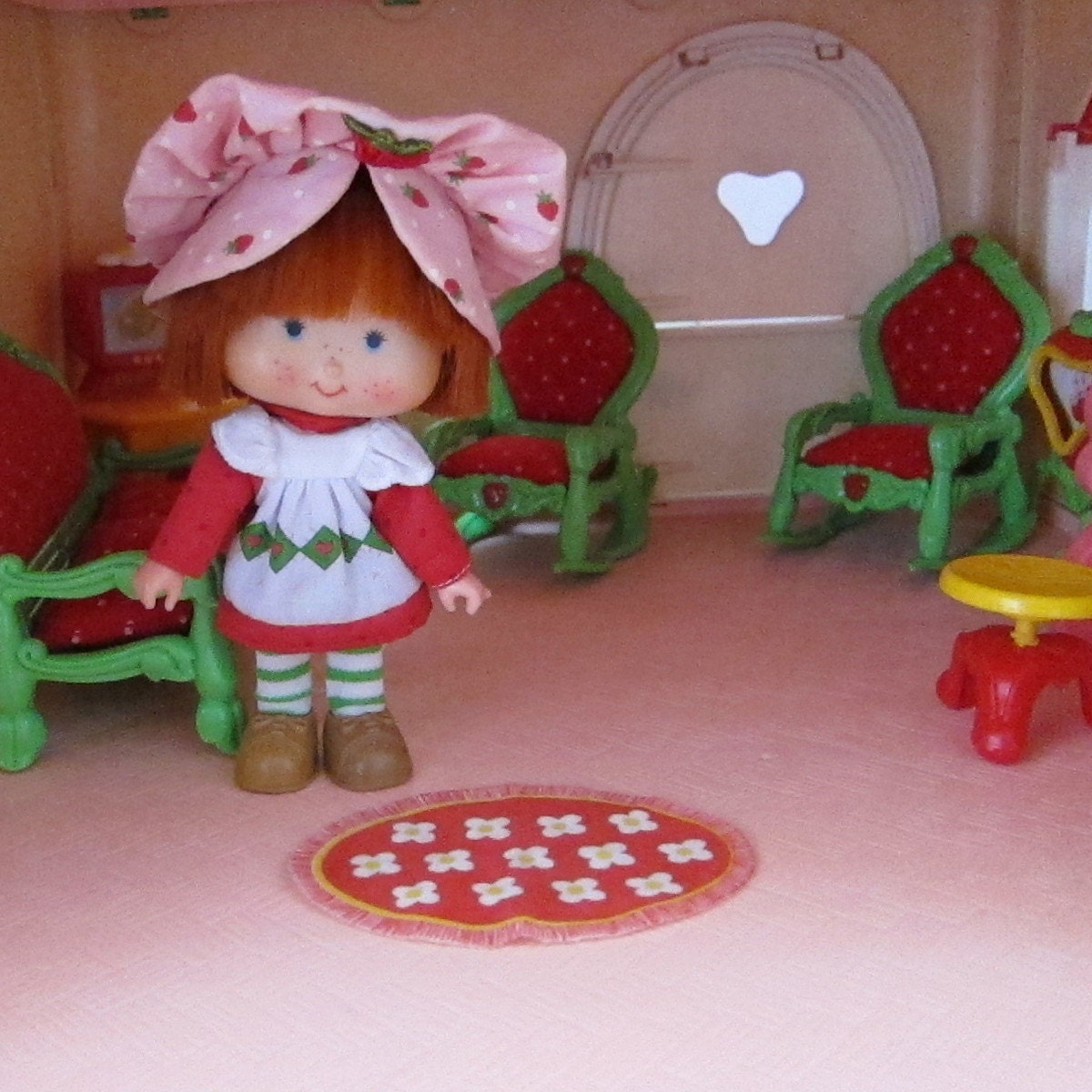 Living Room Rug For Strawberry Shortcake Vintage Berry Happy Home