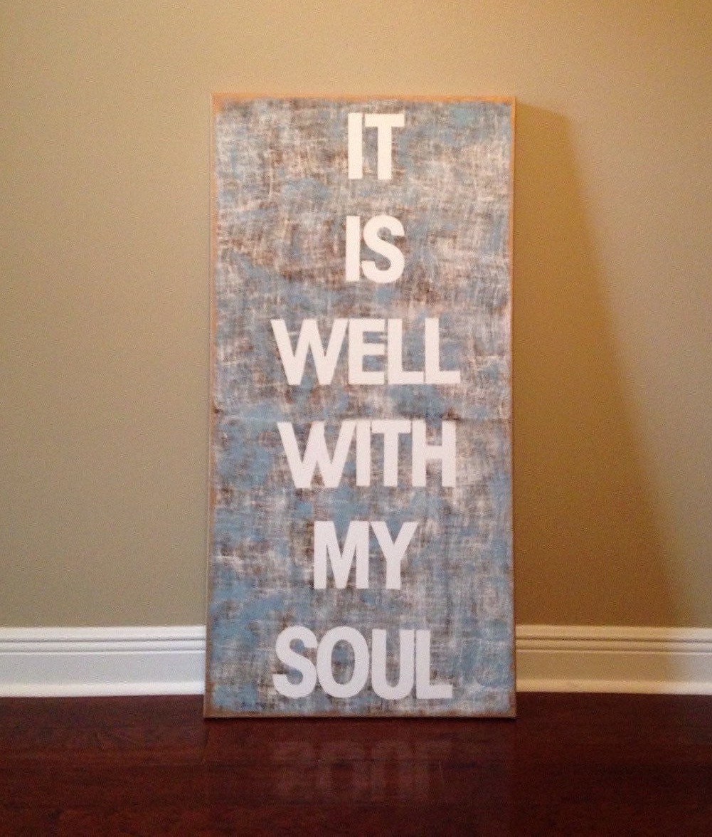 It Is Well With My Soul Canvas Painting By Canvasbycourt