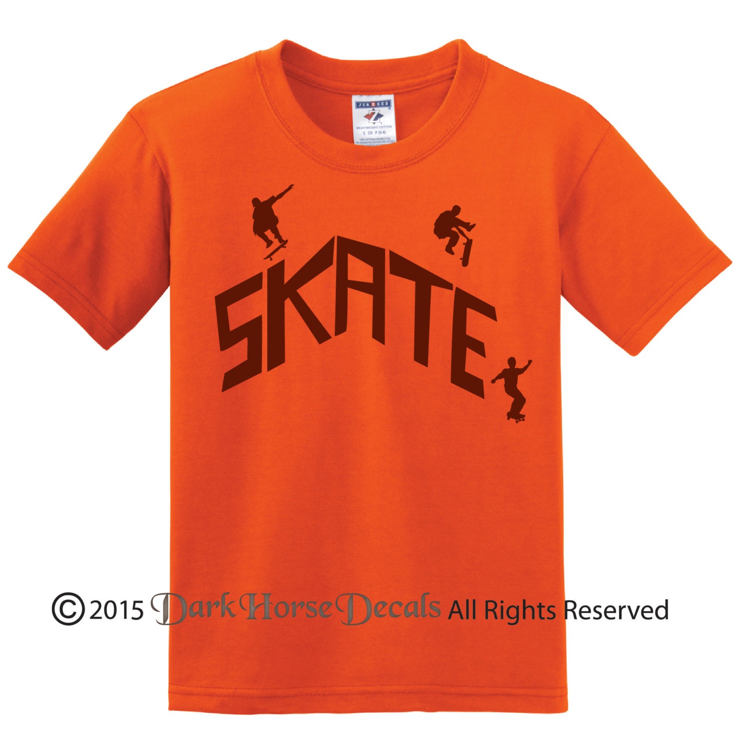 Skateboarder t shirt boy skateboard shirt by DarkHorseDecals