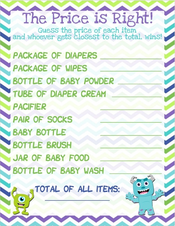 Baby Shower Games Information