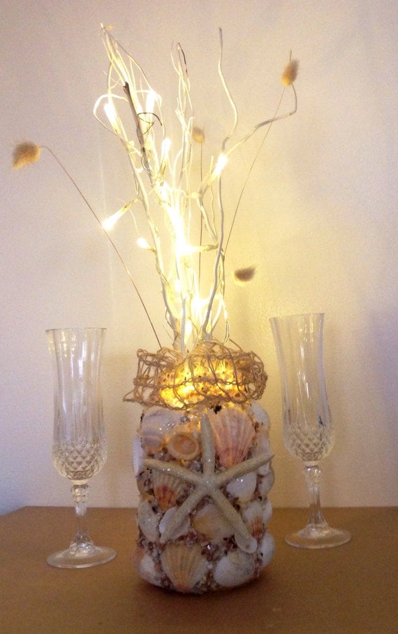 Nautical Starfish Decor Seashell Centerpiece Shell By Beachbasket