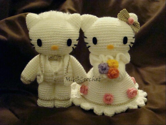 hello kitty wedding figurine