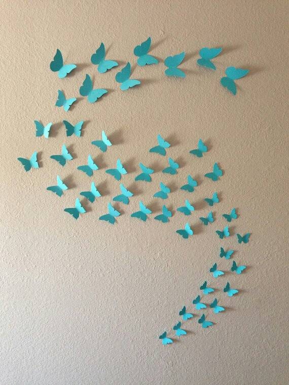 3D Butterfly Wall Art.  Choose From 48 Colors