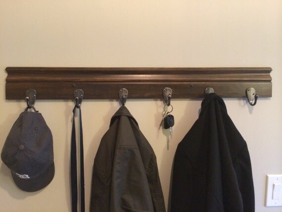 Custom Coat Rack with Row of Hooks by DancerFarms on Etsy