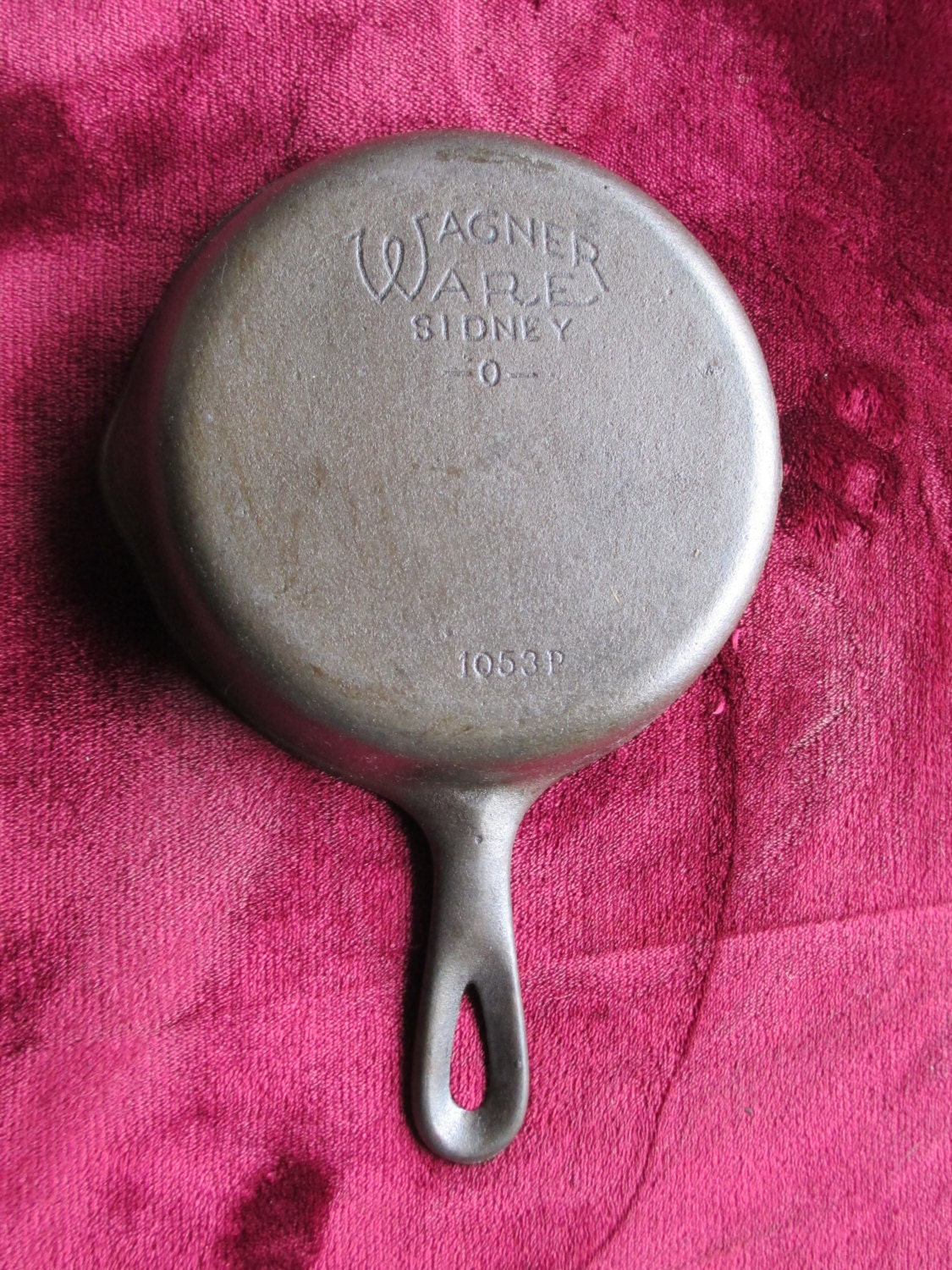 Vintage Wagner Ware 3 Cast Iron Skillet 1053