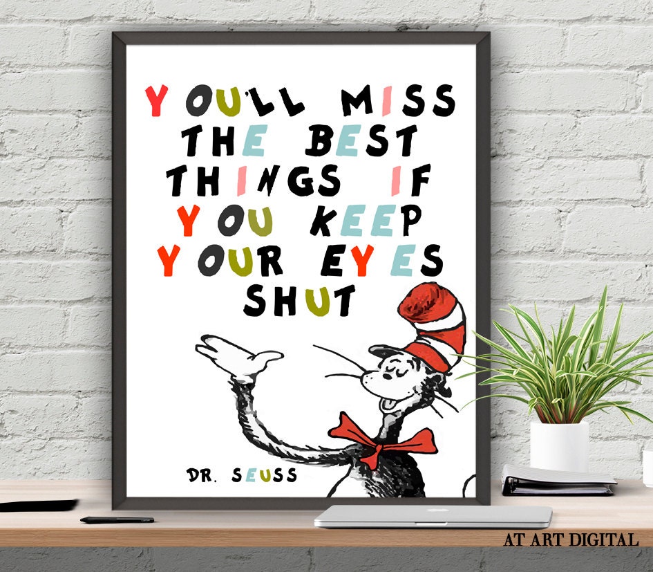 Popular Items For Dr Seuss Wall Art On Etsy