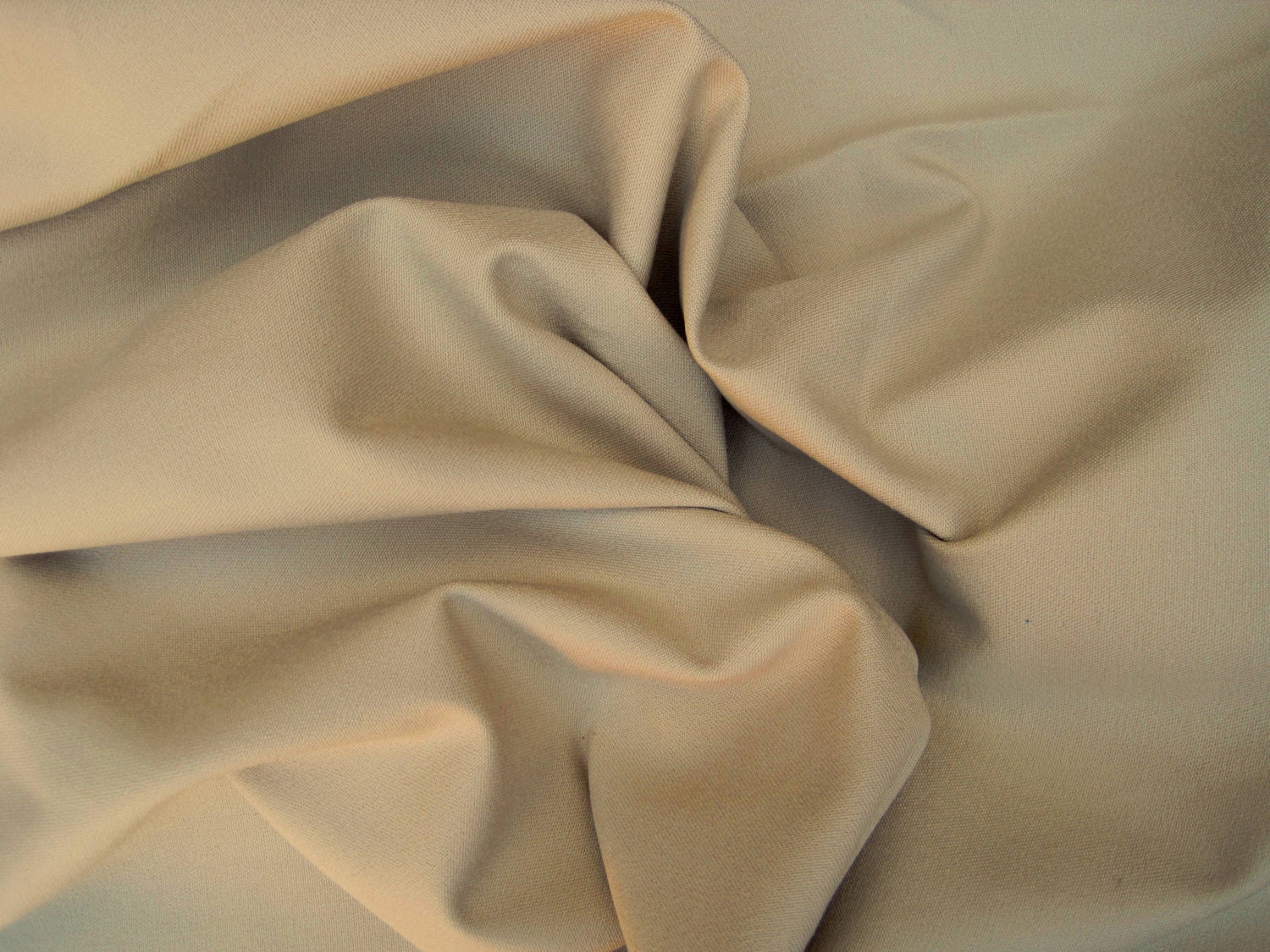 Cotton Twill Spandex Fabric Way Stretch By The Yard Khaki