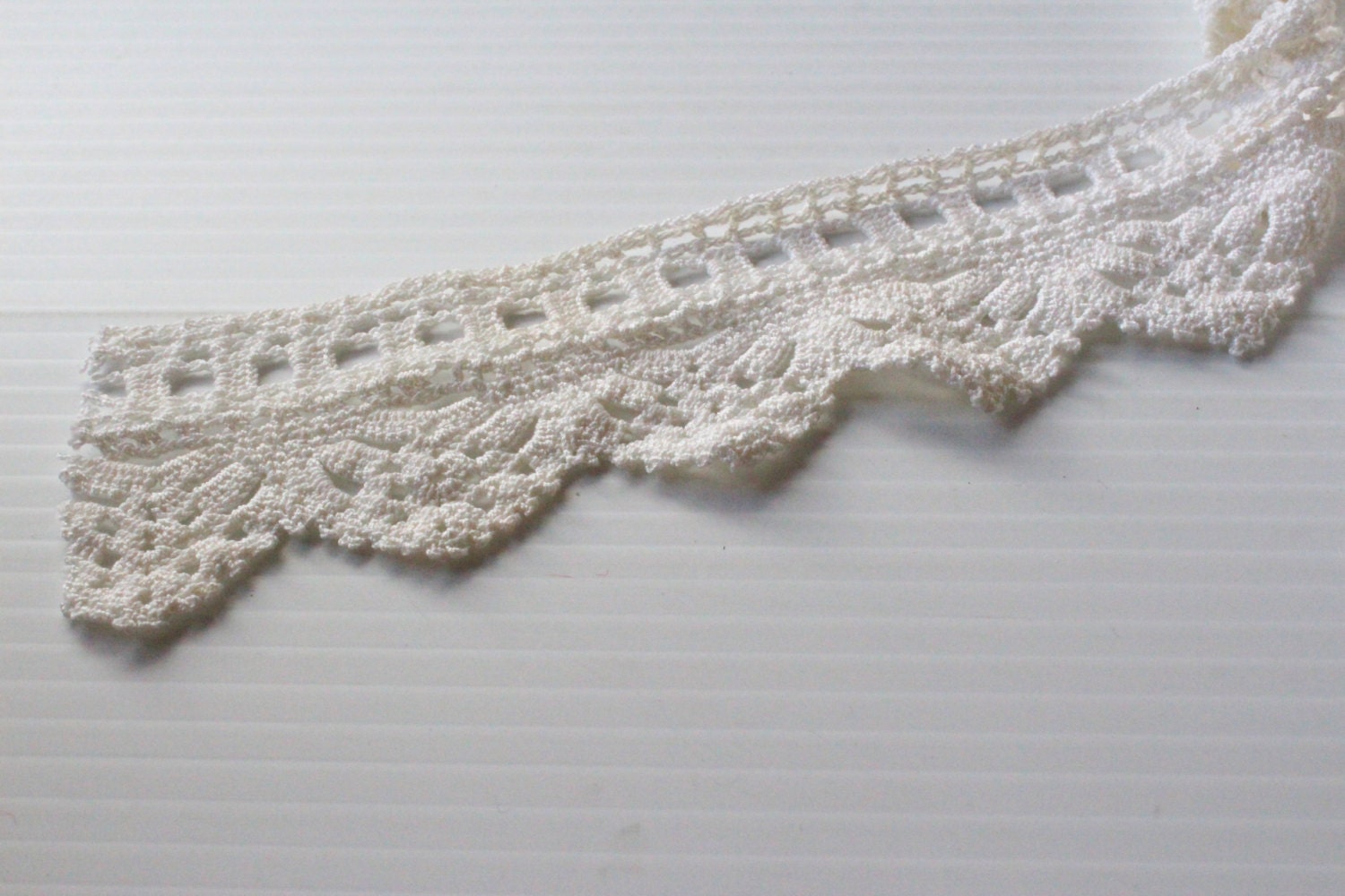 White Lace Trim By The Yard Triangle Crochet Trim Trim With