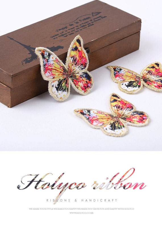 Handcrafted Butterfly Wappen <60mm x 65mm>