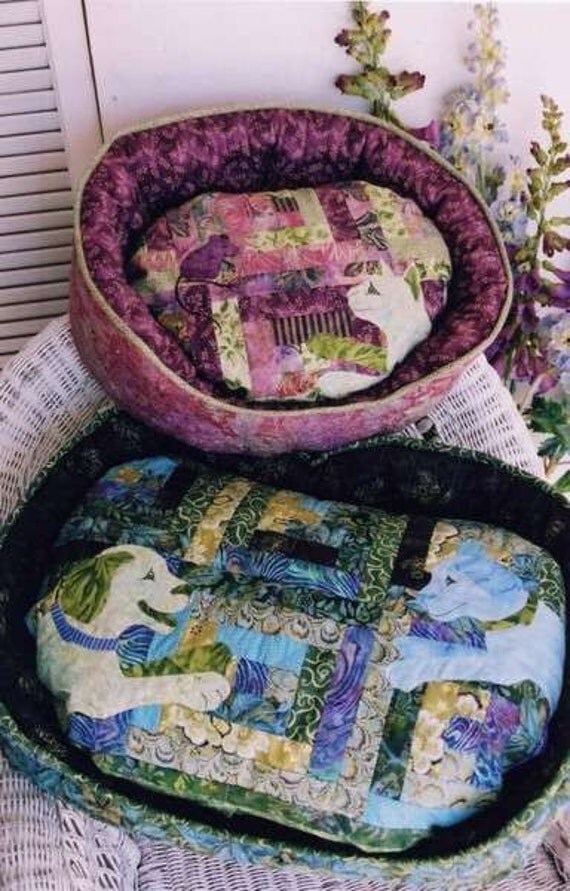 Quilted Pieceful Pet Beds Pattern by Zimpro on Etsy