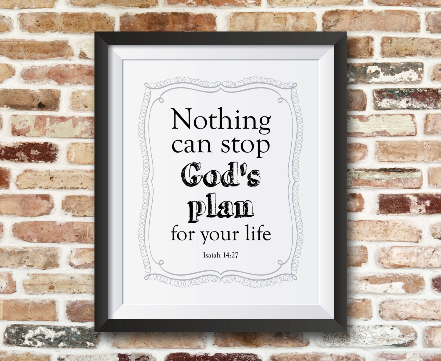 Items Similar To Nothing Can Stop God S Plan For Your Life Isaiah 14