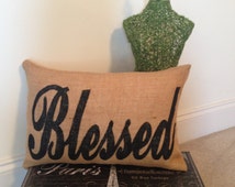 Popular Items For Blessed Pillow On Etsy