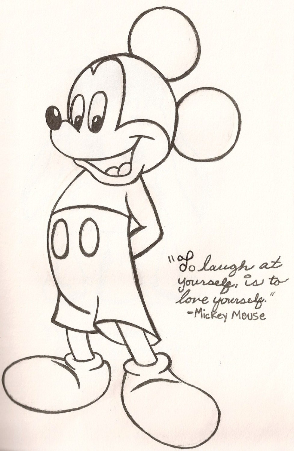 Mickey Outline By Artcolornerd On Etsy