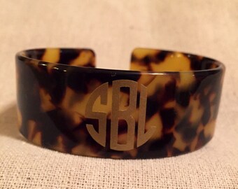 Items similar to Vintage Tortoise Shell Bracelet, Amber Bracelet ...