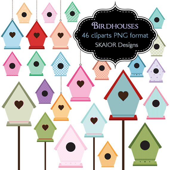 Birdhouse Clipart Bird House Clip Art Vector Garden By Skaior