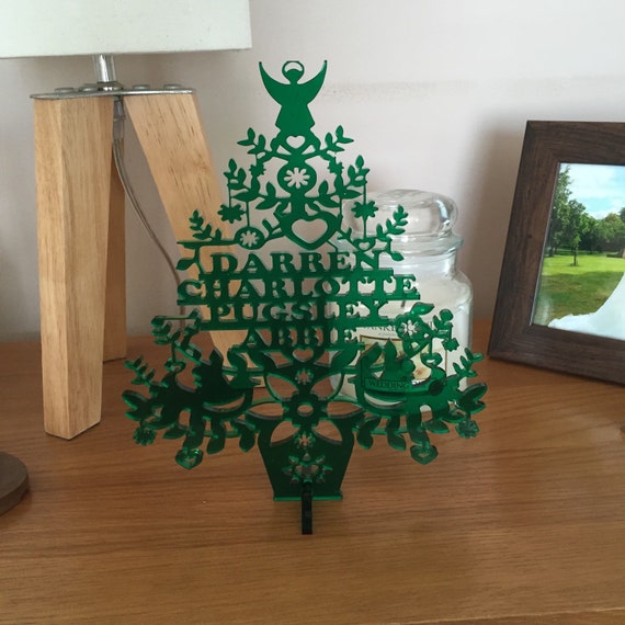 Laser Cut Personalised Christmas Tree Decoration By AdvanceLaser