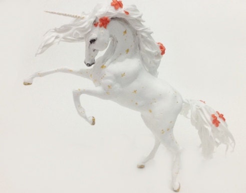 white unicorn figurine