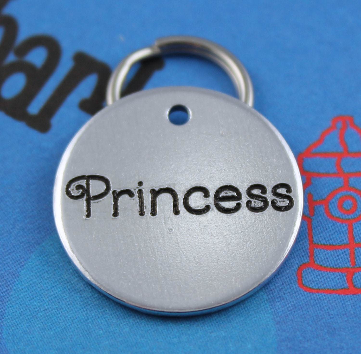 Cute Custom Dog Name Tag Engraved Metal Pet ID by critterbling